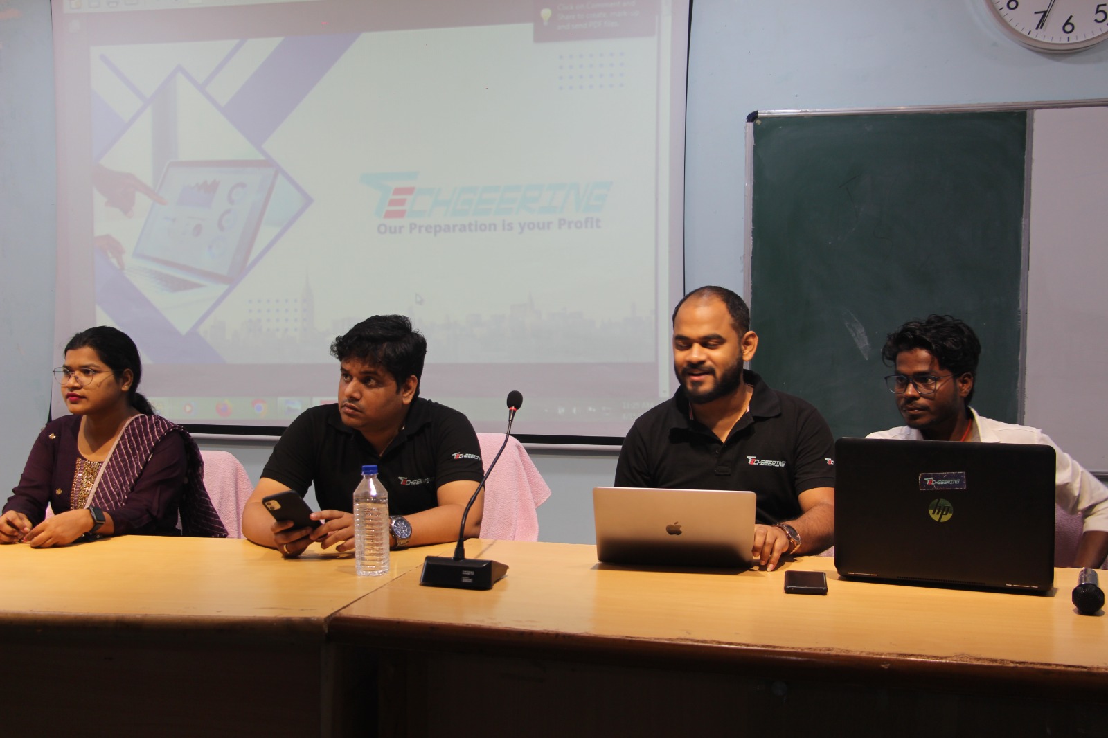 Sourav Dash with Team